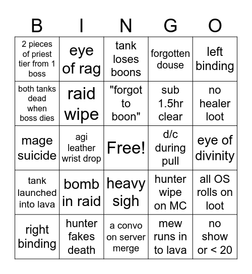 16/9 BINGO RINGO DINGO Bingo Card