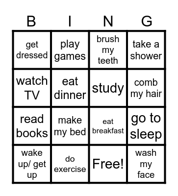 Let's go BINGO! Bingo Card