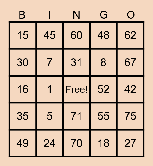 Issabette - Team Young Bingo Card