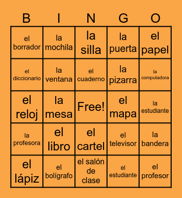 Objetos de la clase Bingo Card
