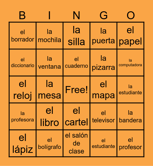Objetos de la clase Bingo Card