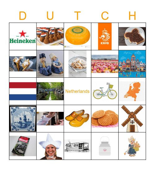 Netherlands Bingo Card