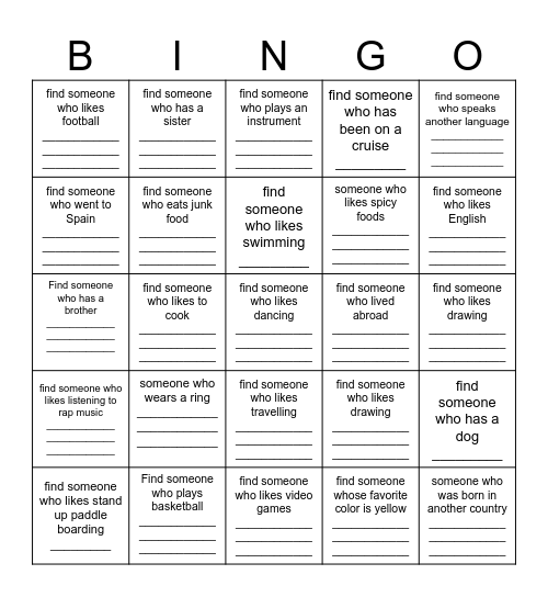 MUUSIKA Bingo Card