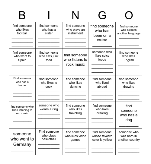 MUUSIKA Bingo Card