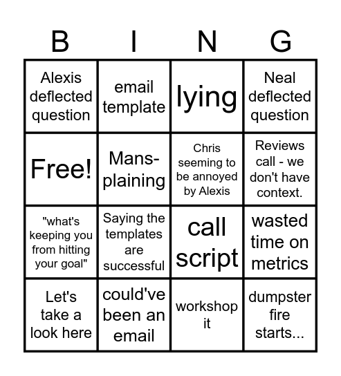 ROASTED VEGGIES Bingo Card