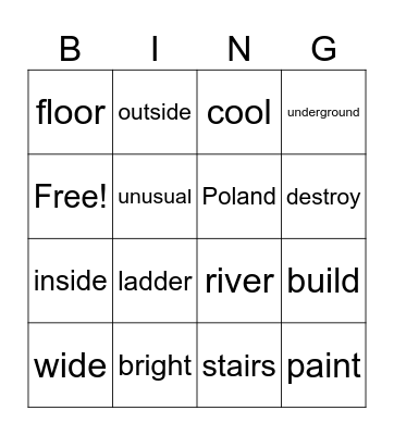 Do people really live there? Bingo Card