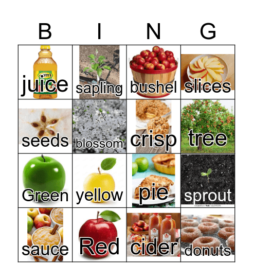 f9 Apple Bingo Card