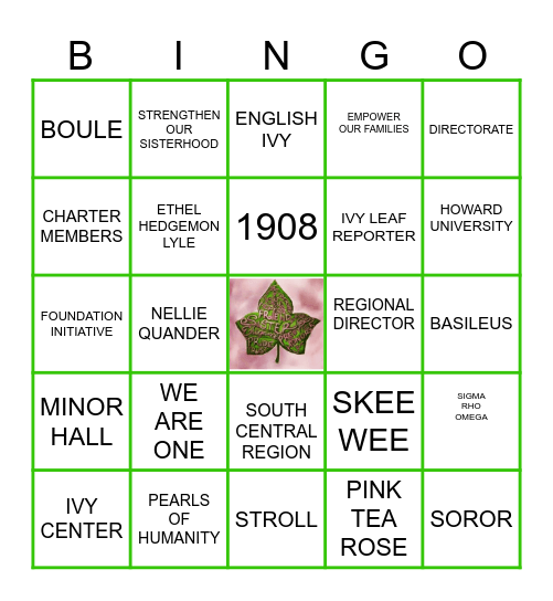 SRO BINGO EDITION Bingo Card