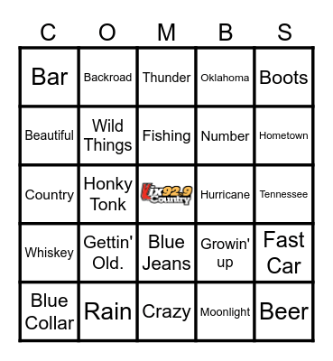 Beer Never Broke My Heart Bingo Card