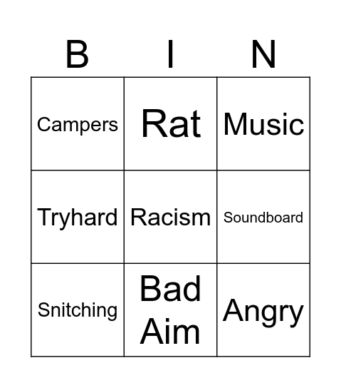 SCPSL Bingo Card