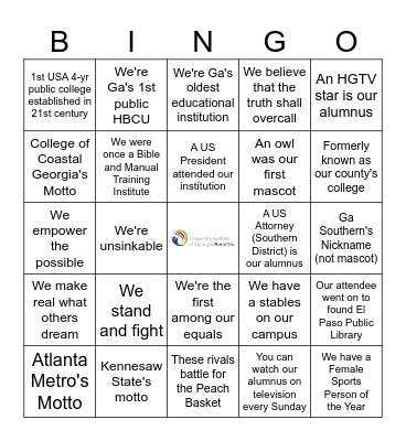 USG 2025 Open Enrollment Kickoff Bingo Card