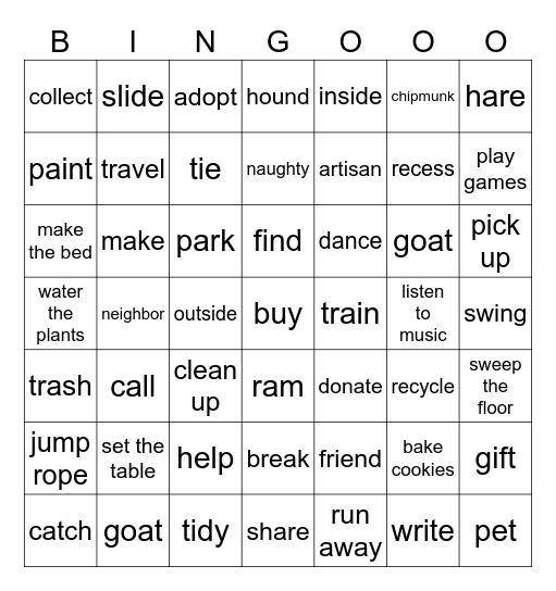 REVIEW 3-6 Bingo Card
