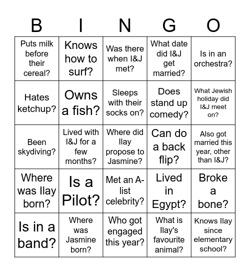 On the Bus.... Bingo Card