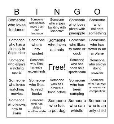 WAVA BINGO Card