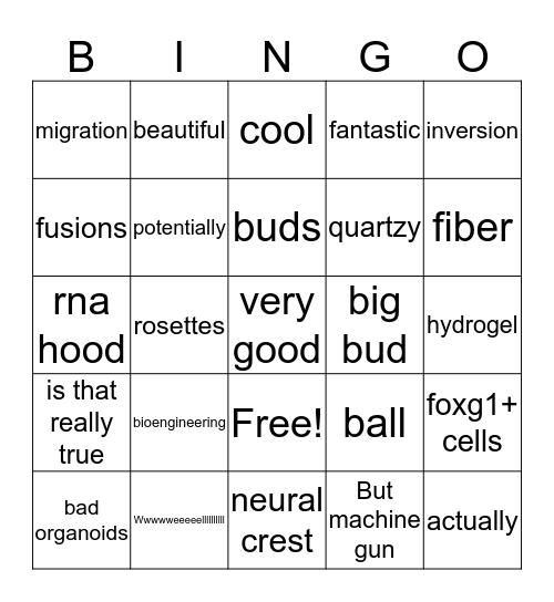 BS Bingo Card
