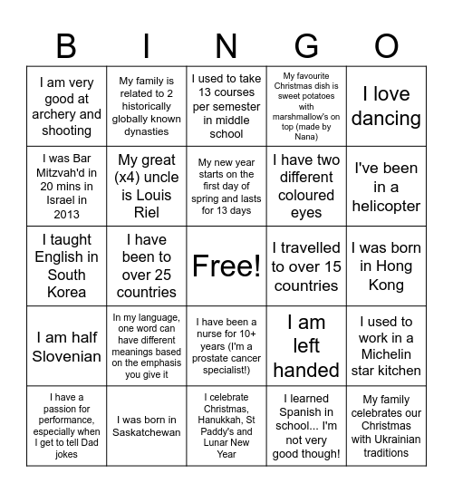 INCLUSION MONTH BINGO Card