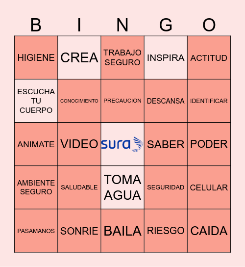 Seguridad Basada en el comportamiento Bingo Card