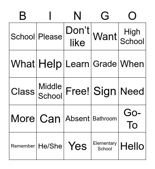 Ms. Heidis BINGO Week 1-4 Bingo Card