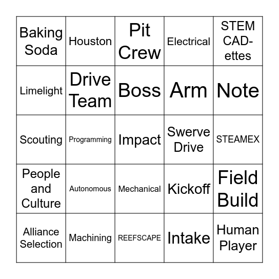 FEDS 201 Bingo 2024 Bingo Card