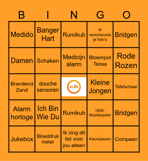 Hollandse Hulpmiddelen Bingo Card