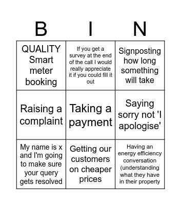 WINTER READY SUPPORT Bingo Card
