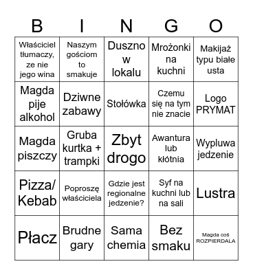 Gessler Bingo Card