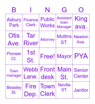 TEAM BUILDING BINGO! Bingo Card