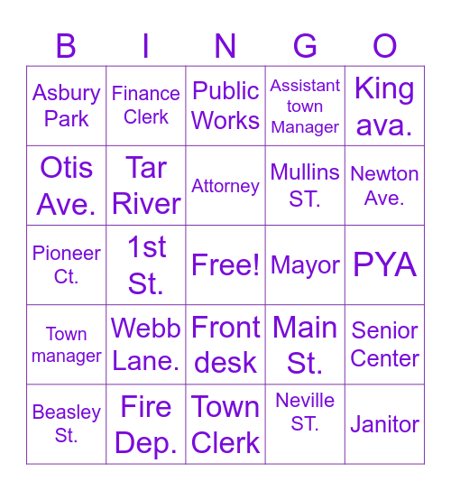 TEAM BUILDING BINGO! Bingo Card