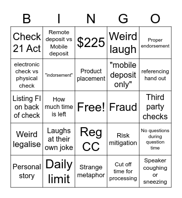 Simplified: RDC/Mobile capture 9/17/24 Bingo Card