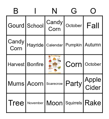 ELL Bingo Fall Bingo Card