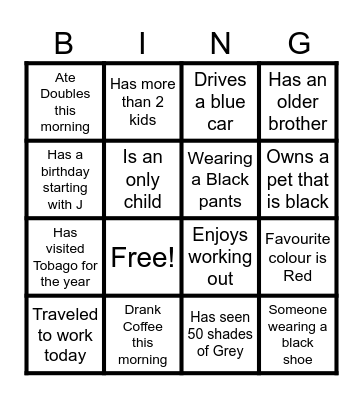 Registry Training Bingo Card