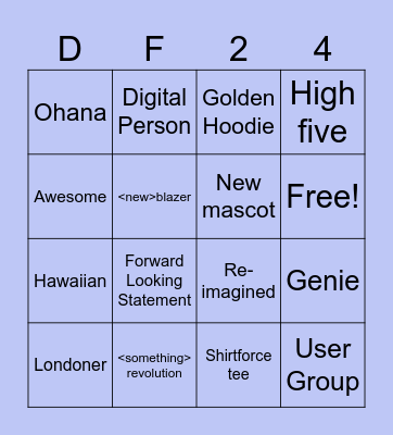 DF24 Bingo Card