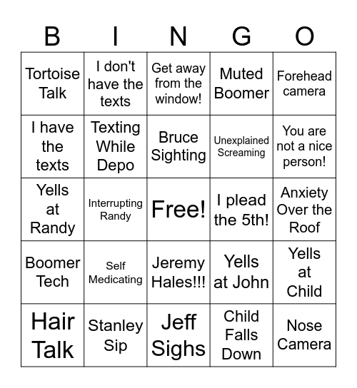 Turtle Purgatory Depo Bingo Card