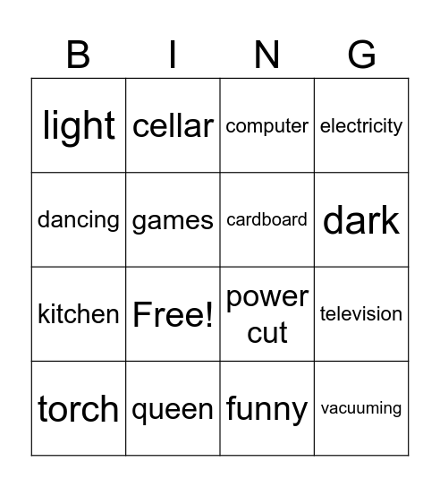 Peppa Bingo Card