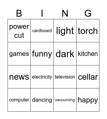 Peppa Bingo Card