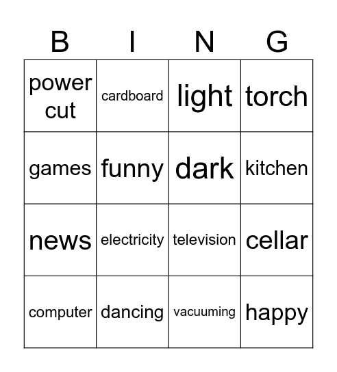 Peppa Bingo Card