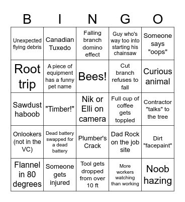 TREEMAGEDDON 2 BINGO Card
