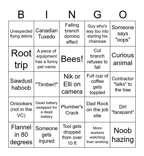 TREEMAGEDDON 2 BINGO Card