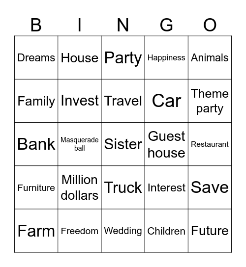 BINGO Card