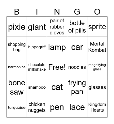 Infinite Craft Bingo Card
