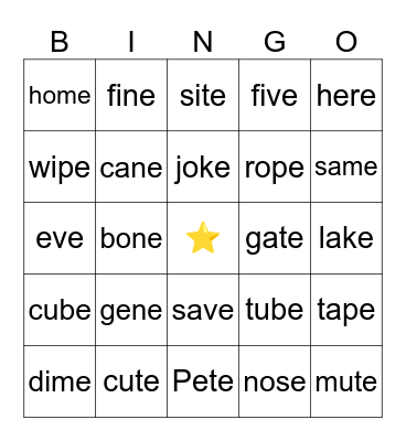 The Magic AE Bingo Card