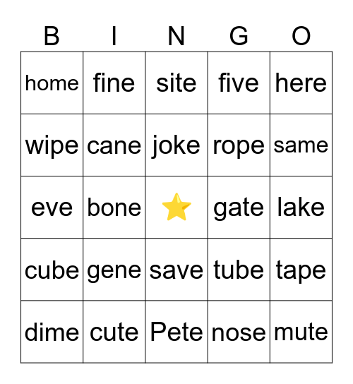 The Magic AE Bingo Card