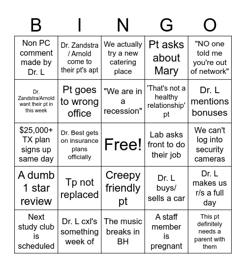 AOMS Bingo Card