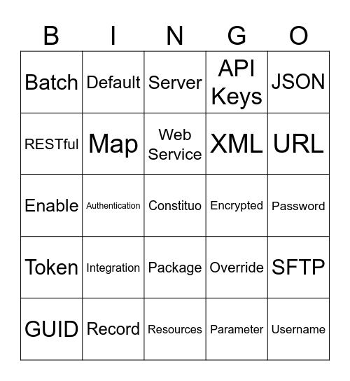 Constituo BINGO Card