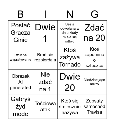 Ojroshima Bingo Card