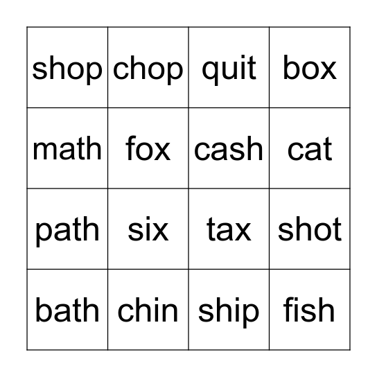 Bingo Card