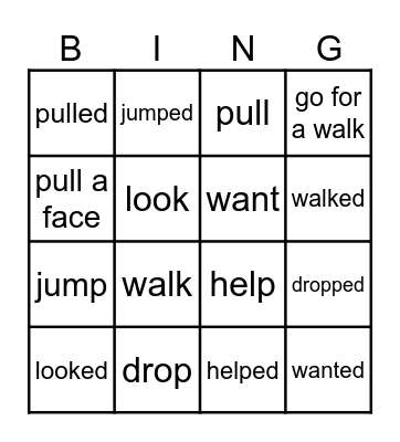 Family stories Bingo Card