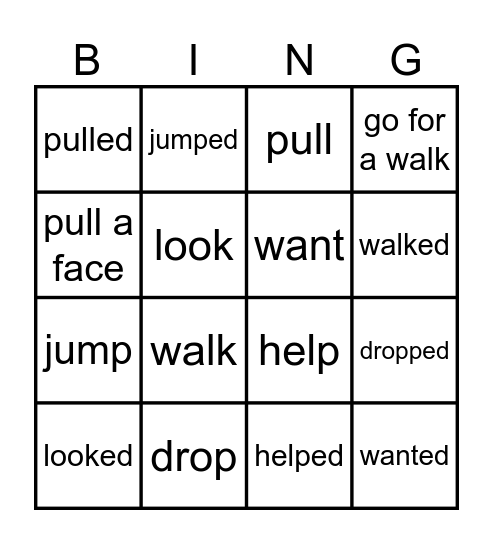 Family stories Bingo Card