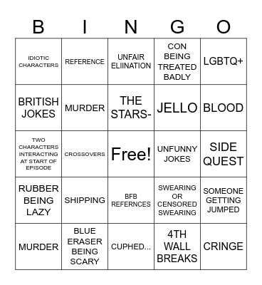 BFIP Bingo Card