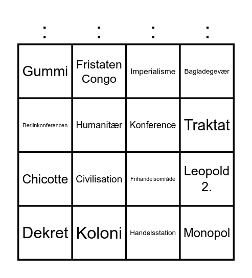 Fakta-bingo Card